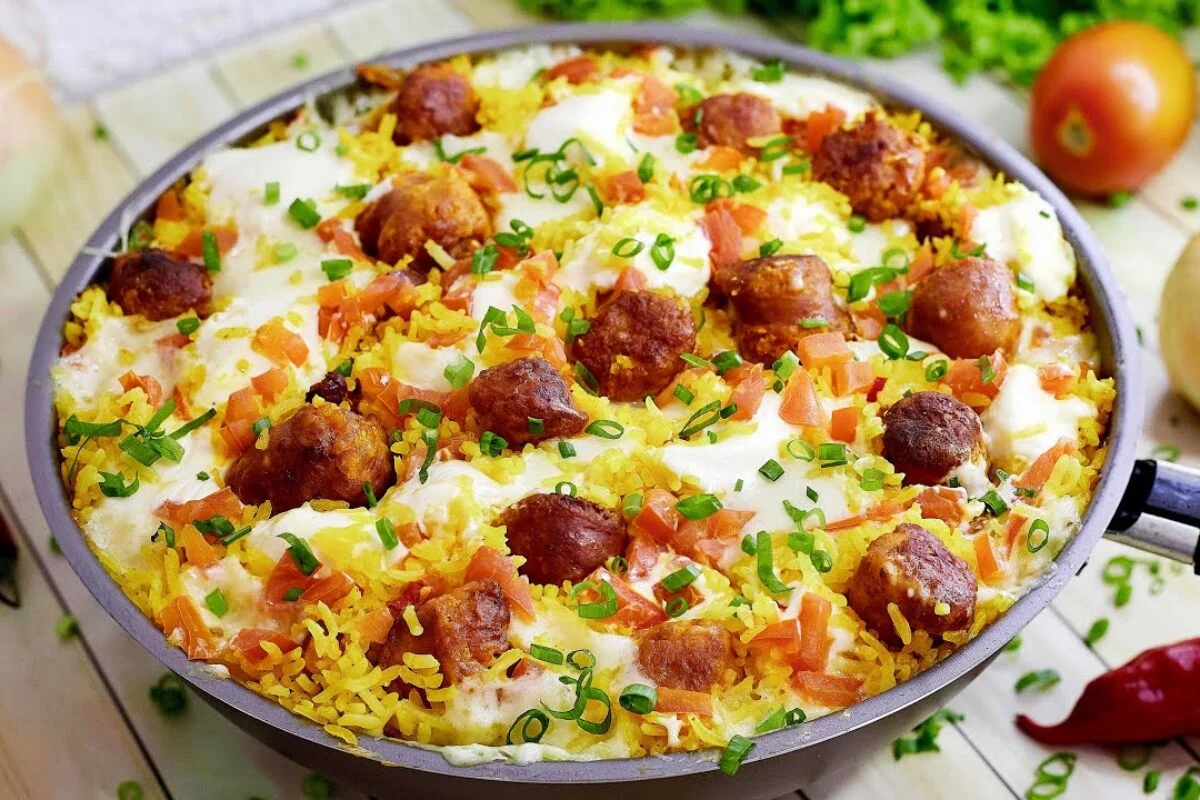 Arroz Cremoso com Linguiça Vegana