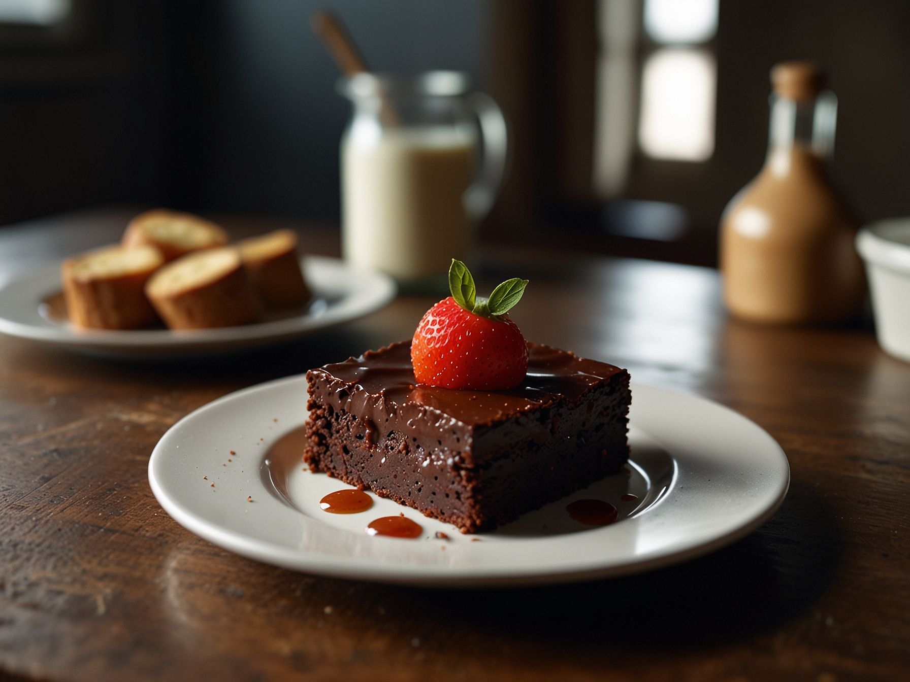 Brownie super fácil com chocolate derretido e nozes