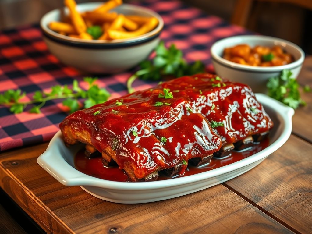 Costelinha com Molho Barbecue Tropical