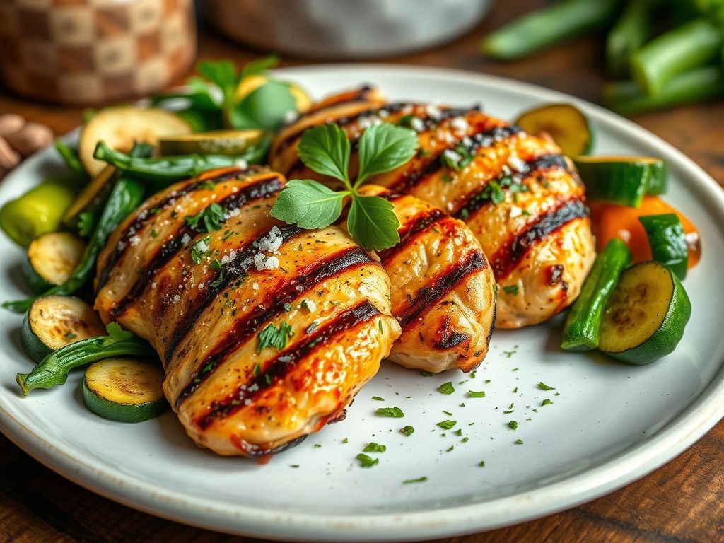 Frango Grelhado com Ervas Low Carb à Brasileira