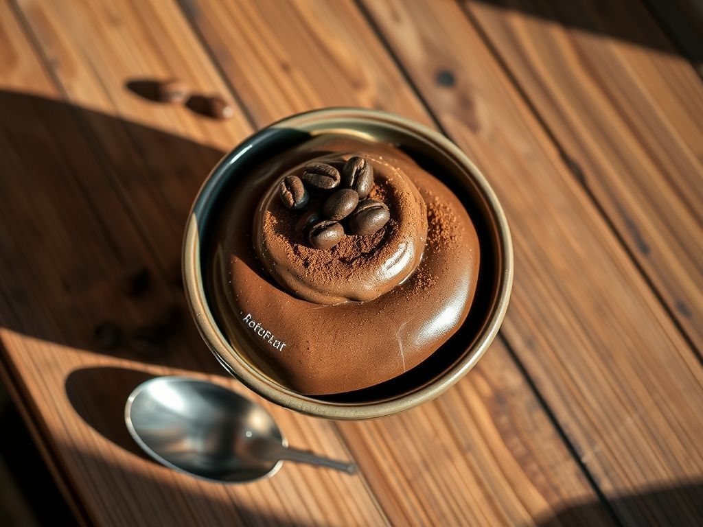 Musse de Chocolate Vegano com Toque de Café