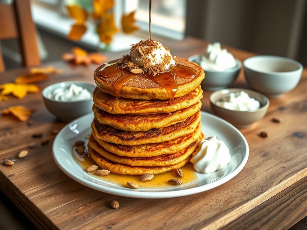 Panquecas de Amêndoa e Abóbora Low Carb
