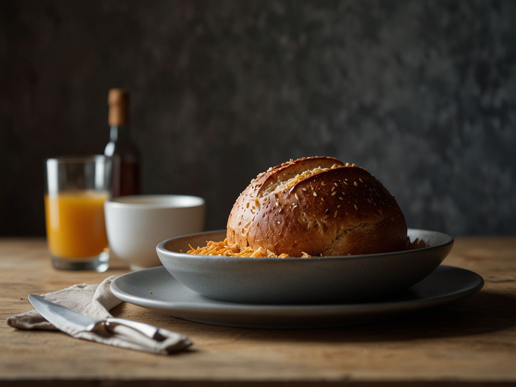 Pão Fit Low Carb de Micro-ondas com Sementes