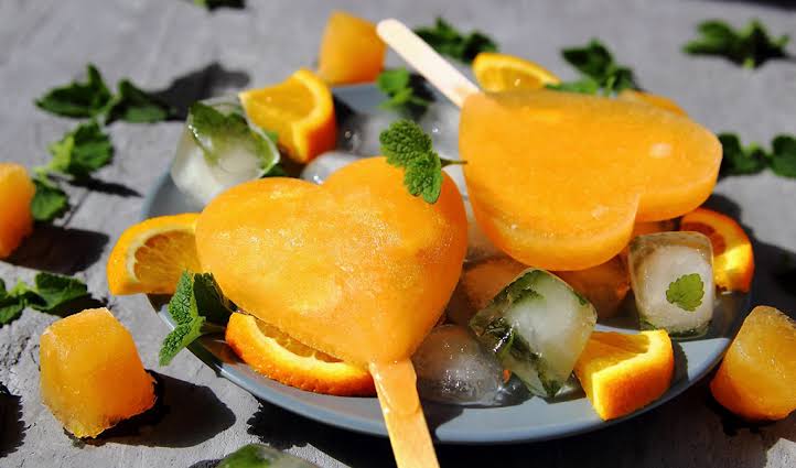 Picolé de Laranja Refrescante Low Carb
