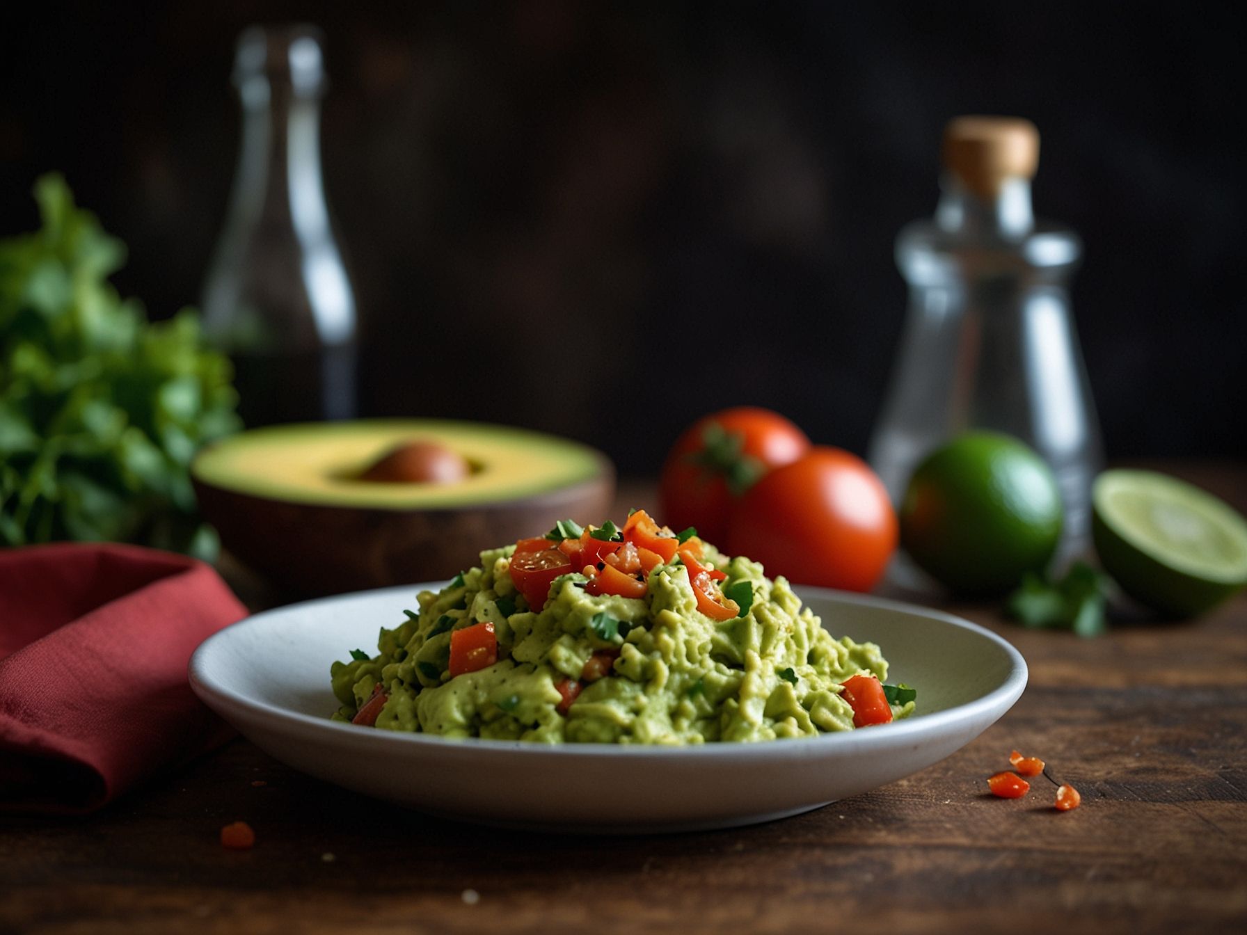 Receita de Guacamole Apimentado com Toppings Crocantes