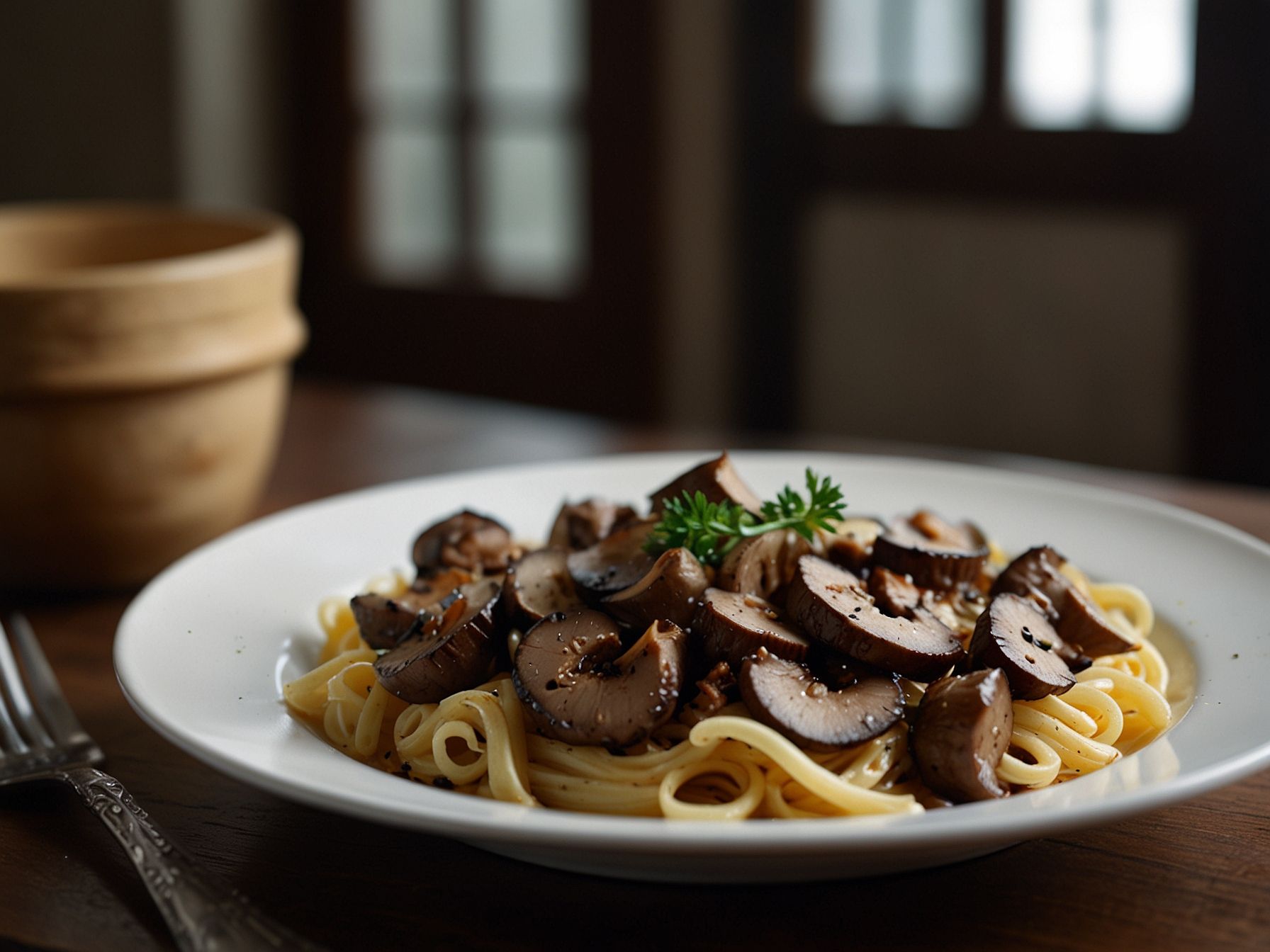 Receitas de almoço low carb: Strogonoff de carne com champignon
