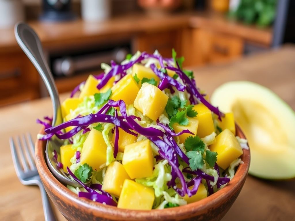Salada de Repolho Low Carb Tropical