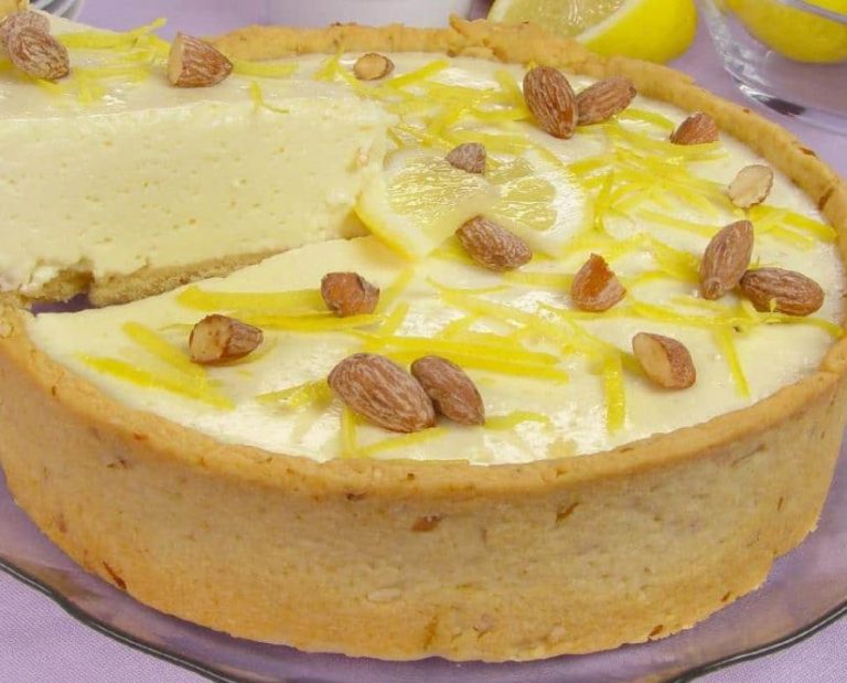 Torta de limão siciliano com massa sablée crocante