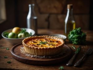 Receitas de almoço low carb: Quiche de frango e queijo