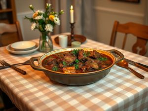 Carne de Panela de Pressão ao Molho de Ervas