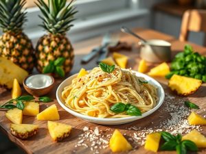 Molho Branco Tropical para Macarrão