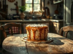 Pudim de Pão de Liquidificador com Toque de Coco