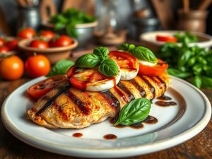 Frango Caprese Low Carb Delícia