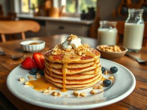 Panqueca de Amendoim com Cottage Delícia