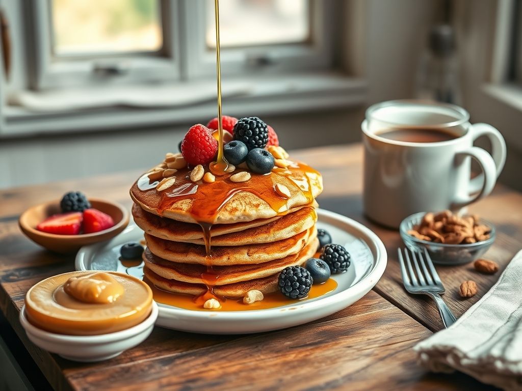 Panqueca de Amendoim Low-Carb para Começar o Dia