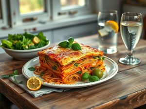 Lasanha Low-Carb de Espaguete de Pupunha com Salmão: Uma Delícia Saudável