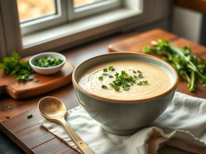 Sopa de Couve-Flor Low Carb com Ervas Aromáticas