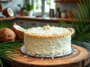 Bolo de Coco Low Carb Delícia Tropical