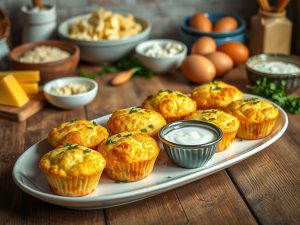 Muffin de Queijo Low Carb Delícia