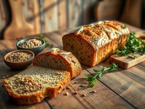 Pão de Linhaça Low Carb Delícia