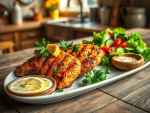 Frango Grelhado com Limão Low Carb