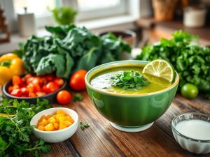 Sopa de Couve Low Carb Tropical