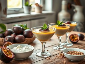Delícia Tropical: Receita de mousse saudável de maracujá com iogurte