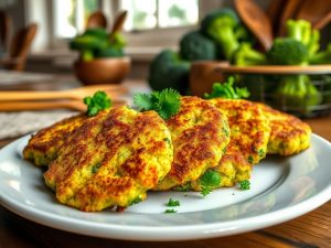 Bolinho de Brócolis à Moda Brasileira