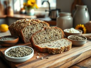 Pão de Coco com Sementes Low Carb