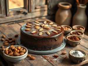 Bolo de Chocolate com Amêndoas Low Carb Delícia