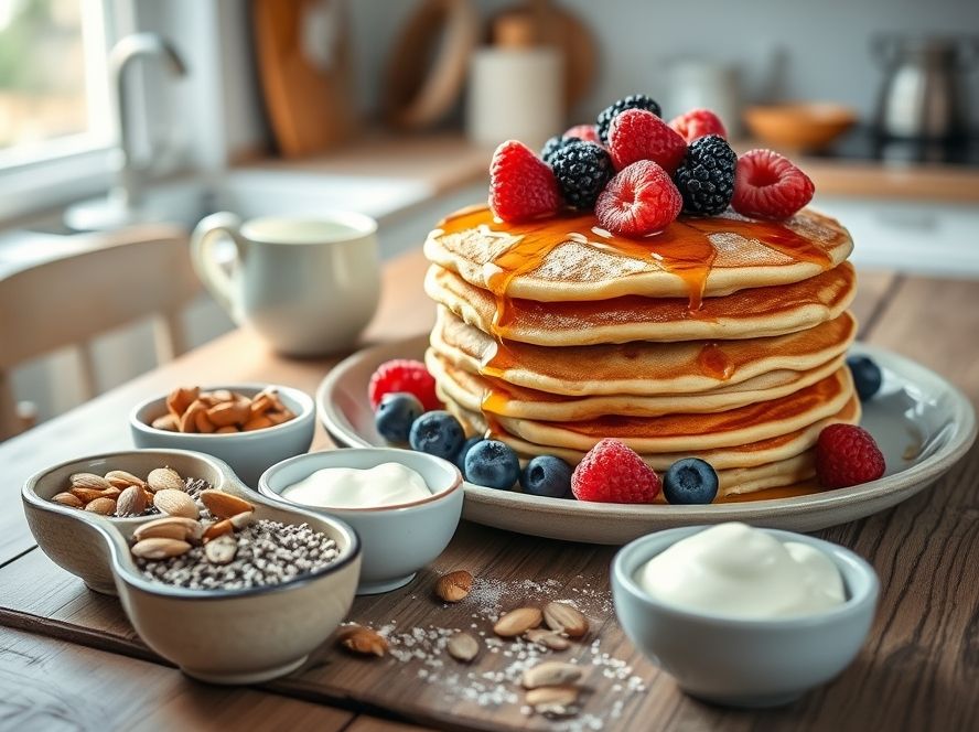 Como fazer panquecas Low Carb para o café da manhã