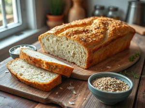 Pão de Coco Low Carb com Farinha de Linhaça e Sementes
