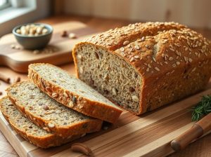 Pão de Linhaça com Sementes, Nozes e Especiarias Low Carb