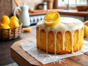 Bolo de Limão Low Carb Delícia Cítrica