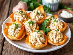 Empadinha Low Carb de Frango com Requeijão