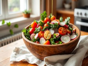 Salada de Couve com Azeite Low Carb