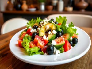 Salada Mediterrânea Low Carb com Toque Brasileiro