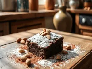 Brownie Low Carb de Amêndoas com Chocolate